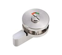 sourcing map Privacy Indicator Door Lock 52mm Dia Stainless Steel Indicating Lock for Public Partition Toilet Restroom Bathroom