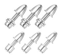 sourcing map Propeller Adapter RC Plane Airplane Spinners, 3.17/5mm Aperture and 5/8mm Output Axle Propeller Adapter Saver for Shaft Brushless Motor Speed Controllers, Pack of 6