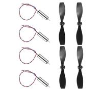 sourcing map Propeller Props 720 Hollow Cup Motors with 4 Pieces of 75MM Drone Propellers LR Blades Spare Parts for Controlling the Hollow Cup Motor of A Quadcopter (Black)