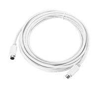sourcing map PS/2 Mouse and Keyboard Extension Cable 6 Pin 16.4 Feet Male to Male for PC,White