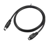 sourcing map PS/2 Mouse and Keyboard Extension Cable 6 Pin 3.28 Feet Male to Female for PC,Black