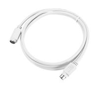 sourcing map PS/2 Mouse and Keyboard Extension Cable 6 Pin 4.26 Feet Male to Female for PC,White