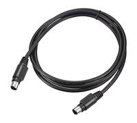 sourcing map PS/2 Mouse and Keyboard Extension Cable 6 Pin 4.92 Feet Male to Male for PC,Black