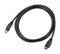 sourcing map PS/2 Mouse and Keyboard Extension Cable 6 Pin 6.56 Feet Male to Female for PC,Black