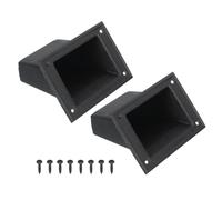 sourcing map PS12981 Recessed Speaker Handle 130mm x 81mm Grasp Holder Replacement Speaker Cabinet Box Handles 2 Pcs
