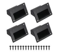 sourcing map PS13084 Recessed Speaker Handle 130mm x 84mm Grasp Holder Replacement Speaker Cabinet Box Handles 4 Pcs