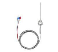 sourcing map PT100 RTD Thermocouple Stainless Steel NPT1/2 Temperature Sensor Probe -50 to 500C 6.6ft 4x100mm