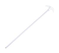 sourcing map PTFE Electric Stirring Rod 450mm Length Overhead Stirrer Mixer Shaft with Foldable Paddle for Lab