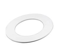 sourcing map PTFE Flat Washers 122mm OD 76mm ID 3mm Thick DN65 Flange Gasket, White Pack of 2