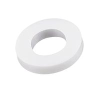 sourcing map PTFE Flat Washers 12mm OD 6mm ID 2mm Thick 1/4 Inch Hole Flange Gasket, White Pack of 50