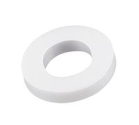 sourcing map PTFE Flat Washers 12mm OD 6mm ID 2mm Thick Flange Gasket, White Pack of 25