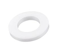 sourcing map PTFE Flat Washers 18mm OD 10mm ID 2mm Thick Flange Gasket, White Pack of 10