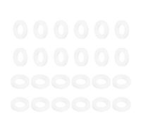 sourcing map PTFE Flat Washers, 24Pack 14mm OD 8mm ID 2mm Thick Sealing Spacer Gasket Ring for Faucet Pipe Hose Bolt Machinery, White