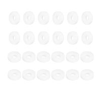 sourcing map PTFE Flat Washers, 24Pack 8.5mm OD 3mm ID 2mm Thick Sealing Spacer Gasket Ring for Faucet Pipe Hose Bolt Machinery, White
