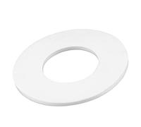 sourcing map PTFE Flat Washers 78mm OD 38mm ID 3mm Thick DN32 Flange Gasket, White Pack of 2