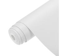 sourcing map PU Faux Leather Fabric Nappa Grain 1 Yards Length 54"x36"x0.04" Soft Synthetic Leather Material Sheets 1mm Thick for Bags DIY Crafts, White
