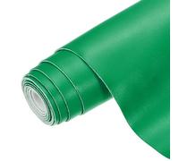 sourcing map PU Faux Leather Fabric Nappa Grain 1 Yards Length 54"x36"x0.04" Soft Synthetic Leather Material Sheets 1mm Thick for Bags DIY Crafts, Green