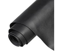 sourcing map PU Faux Leather Fabric Nappa Grain 2 Yards Length 72"x55"x0.035" Soft Synthetic Leather Material Sheets 1.2mm Thick for Bags DIY Crafts, Black