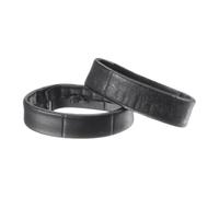 sourcing map PU Leather Loops Replacement Retaining Ring Keeper for 19mm Width Watch Band, Black 2 Pcs