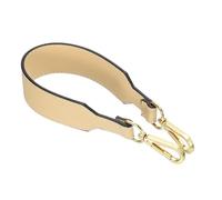 sourcing map PU Leather Purse Handles Replacement Short Strap Clutch Bag Handle with Clasp for Handbag Cross Body Wallet Briefcase, 41x3.6cm, Apricot Gold Buckle