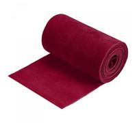 sourcing map PU Synthetic Leather, Soft Faux Frosted Leather Sheet 160x10cm/5.25x0.33ft Dark Red for DIY Handicraft