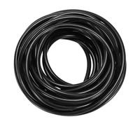 sourcing map PU Transmission Round Belt, 5mm Dia 32.8ft (10 Meter), Anti-static High Performance Polyurethane Belt for Drive Transmission (Smooth Surface, Black)