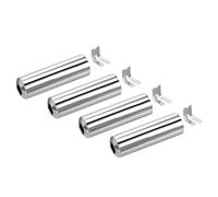 sourcing map Pull Cord Tassels Window Blind Extender Chain Drop Knobs Pull Ends Silver Tone, for Curtain Blinds Shades Light Ceiling Fan Pull Switch, Pack of 4