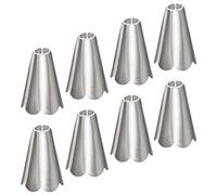 sourcing map Pull Cord Tassels Window Blind Extender Chain Drop Knobs Round Pull Ends Silver Tone, for Curtain Blinds Shades Light Ceiling Fan Switch, Pack of 8