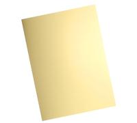 sourcing map Pure Brass Sheet, 8" x 6", 20 Gauge (0.8mm) Thickness, Metal Brass Plate with Gloves for Crafting, Modelers, Jewelry, Repairs, Electrical Repairs (Gold)