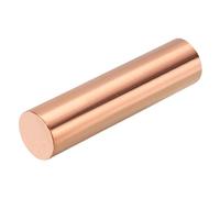 sourcing map Pure Copper Round Rod 25mm/0.98 Inch Diameter 100mm/4 Inch Length Solid Copper Rod Lathe Bar Stock for DIY Metal Craft Metal Working Hobbies