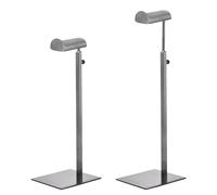 sourcing map Purse Display Stand, 2Pcs - Stainless Steel Purse Hanger, Height Adjustable Purse Rack, Single Hook Handbag Rack for Boutique Store (Black)