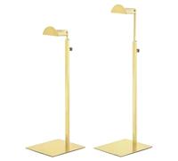 sourcing map Purse Display Stand Set 2 Pack Metal Adjustable Handbag Rack Single Hook Holder for Boutique Store - Gold