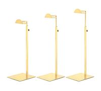 sourcing map Purse Display Stand Set 3 Pack Metal Adjustable Handbag Rack Single Hook Holder for Boutique Store - Gold
