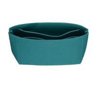 sourcing map Purse Organizer Insert, Small Felt Handbag Organizer Mini Bag Storage & Finishing Inner Bag Liner for Chic Backpack Tote Shoulder Bags, Lake Green