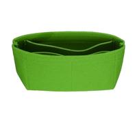 sourcing map Purse Organizer Insert, Small Felt Handbag Organizer Mini Bag Storage & Finishing Inner Bag Liner for Chic Backpack Tote Shoulder Bags, Grass Green