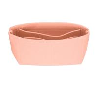 sourcing map Purse Organizer Insert, Small Felt Handbag Organizer Mini Bag Storage & Finishing Inner Bag Liner for Chic Backpack Tote Shoulder Bags, Pink