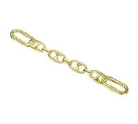 sourcing map Purse Strap Extender 5.9-Inch, Bag Extender Chain Gold, Metal Bag Replacement Handbag Chain with Spring Buckle for Purse Handbags Shoulder Bag Decoration, Flat Style