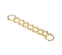 sourcing map Purse Strap Extender 6.3-Inch, Bag Extender Chain Light Gold, Metal Bag Replacement Handbag Chain with Spring Buckle for Purse Handbags Shoulder Bag Decoration, 0.8 Width
