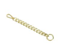 sourcing map Purse Strap Extender 8.7-Inch, Bag Extender Chain Gold, Metal Bag Replacement Handbag Chain with Spring Buckle for Purse Handbags Shoulder Bag Decoration, 0.6 Width