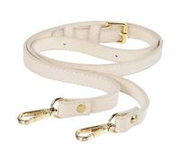 sourcing map Purse Strap, Leather Adjustable Replacement Strap for Women's Crossbody Handbags Bag, 0.6" Wide, 41-51" Long (Beige)
