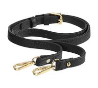 sourcing map Purse Strap, Leather Adjustable Replacement Strap for Women's Crossbody Handbags Bag, 0.6" Wide, 41-51" Long (Black)