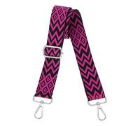 sourcing map Purse Straps Replacement Crossbody, 1.5 Inch Wide Shoulder Bag Strap Adjustable Canvas Straps for Handbag Wallet Clutch Bags with Silver Buckle, Rose Gold Geometrical