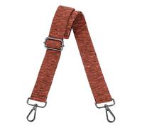 sourcing map Purse Straps Replacement Crossbody, 1.5 Inch Wide Shoulder Bag Strap Adjustable Canvas Straps for Handbag Wallet Clutch Bags with Black Buckle, Dark Brown