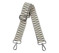 sourcing map Purse Straps Replacement Crossbody, 1.5 Inch Wide Shoulder Bag Strap Adjustable Canvas Straps for Handbag Wallet Clutch Bags with Silver Buckle, Gray-White
