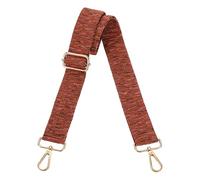 sourcing map Purse Straps Replacement Crossbody, 1.5 Inch Wide Shoulder Bag Strap Adjustable Canvas Straps for Handbag Wallet Clutch Bags with Light Gold Buckle, Dark Brown