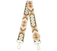 sourcing map Purse Straps Replacement Crossbody, 51 Inch Wide Shoulder Bag Strap Adjustable Canvas Straps for Handbag Wallet Clutch Crossbody Bags, Green Pink Plaid