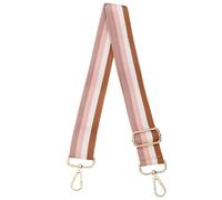 sourcing map Purse Straps Replacement Crossbody, 51 Inch Wide Shoulder Bag Strap Adjustable Canvas Straps for Handbag Wallet Clutch Crossbody Bags, Pink Strip