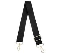 sourcing map Purse Straps Replacement Crossbody, 51 Inch Wide Shoulder Bag Strap Adjustable Canvas Straps for Handbag Wallet Clutch Crossbody Bags, Black