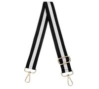 sourcing map Purse Straps Replacement Crossbody, 51 Inch Wide Shoulder Bag Strap Adjustable Canvas Straps for Handbag Wallet Clutch Crossbody Bags, Black Strip