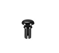 sourcing map Push Clip Rivet 3.5mm x 6mm PCB Circuit Panel Nylon Fastener Black 100 Pcs